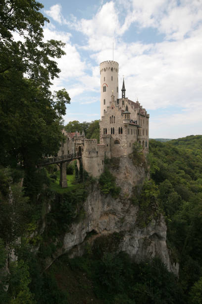 castelo de lichtenstein - montanhas suábias - fotografias e filmes do acervo