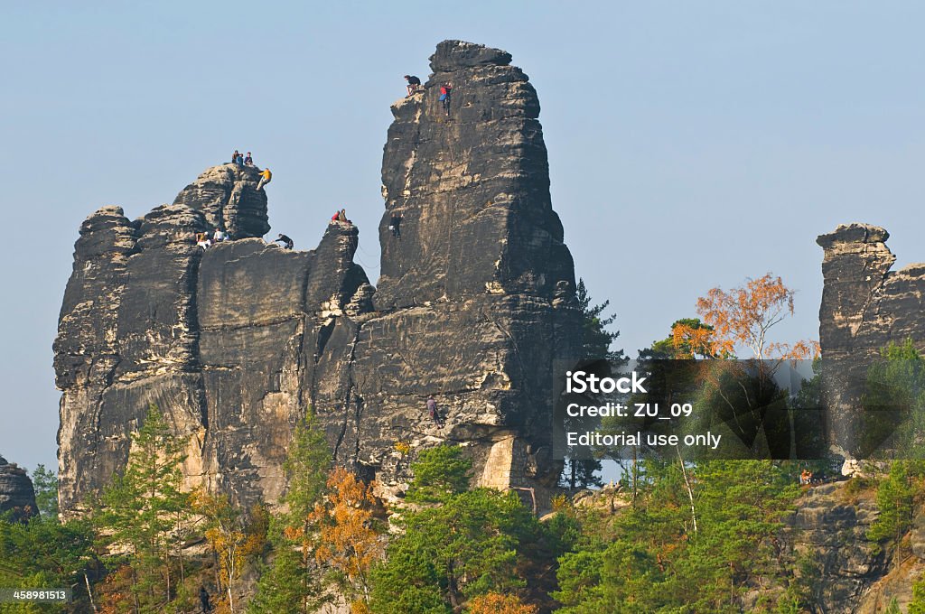 Klettern - Lizenzfrei Elbsandsteingebirge Stock-Foto