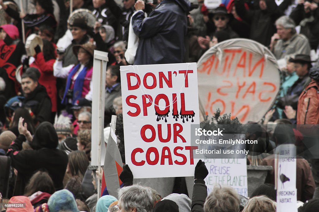 Enbridge protesto - Foto de stock de Canadá royalty-free