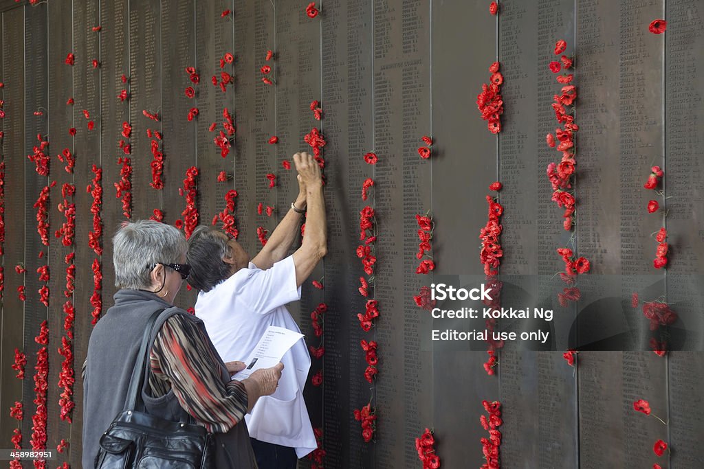 Memorial de guerra australiano-Dia do Armistício - Royalty-free Camberra Foto de stock