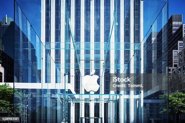 Applelogo New York Stockfoto und mehr Bilder von Logo - Logo, Apple Store, Fifth Avenue