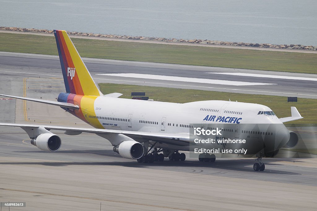 Air Pacific 보잉 747-400 - 로열티 프리 0명 스톡 사진