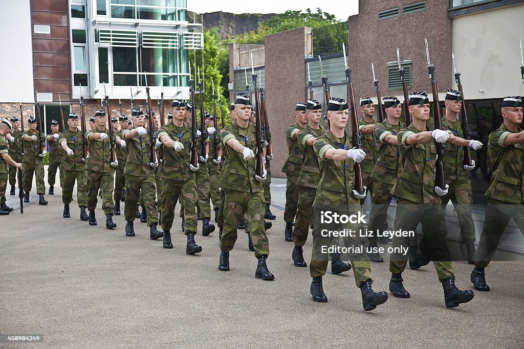 Sua Majestade a King's guarda atividade equipe da Noruega - Foto de stock de Exército royalty-free