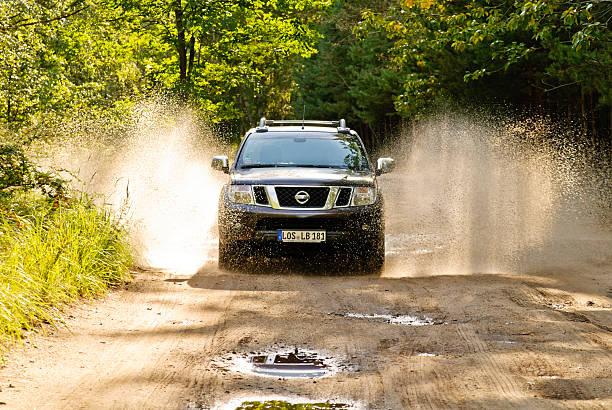 nissan navara en acción - sandweg fotografías e imágenes de stock