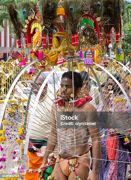 Foto de Thaipusam Festival e mais fotos de stock de Cerimônia Tradicional - Cerimônia Tradicional, Cingapura, Colorido
