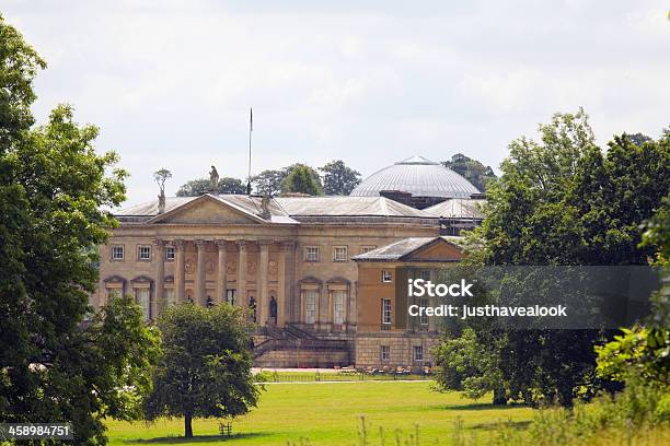 Kedleston Hall - zdjęcia stockowe i więcej obrazów Anglia - Anglia, Architektura, Bez ludzi