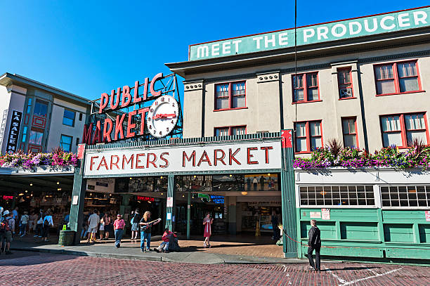 Farmers Market stock photo