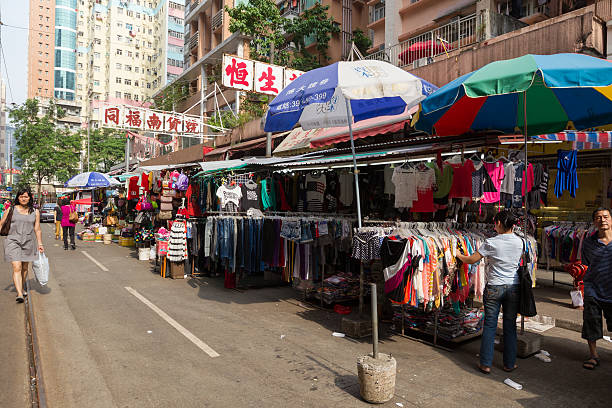 120+ Old Street Of North Point Hong Kong Asia Stock Photos, Pictures