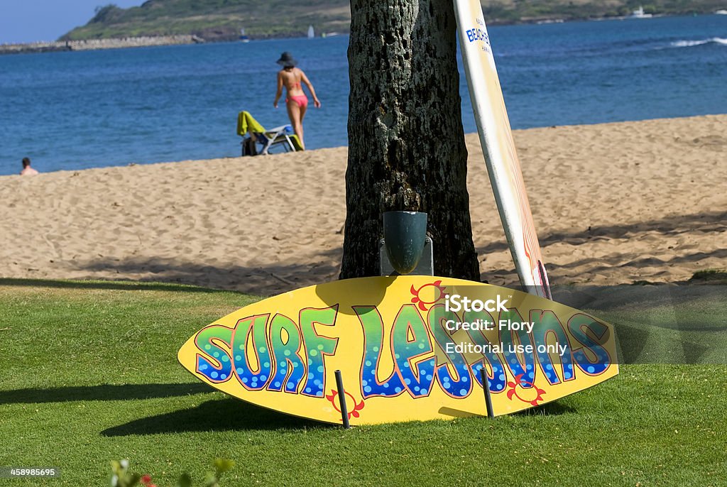 Surf-Unterricht - Lizenzfrei Bildung Stock-Foto