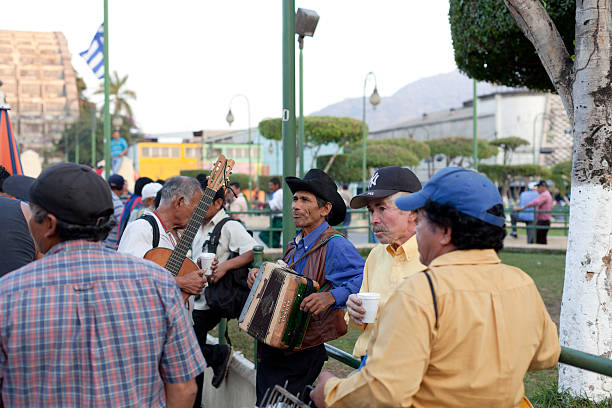 El Salvadorian musicians stock photo