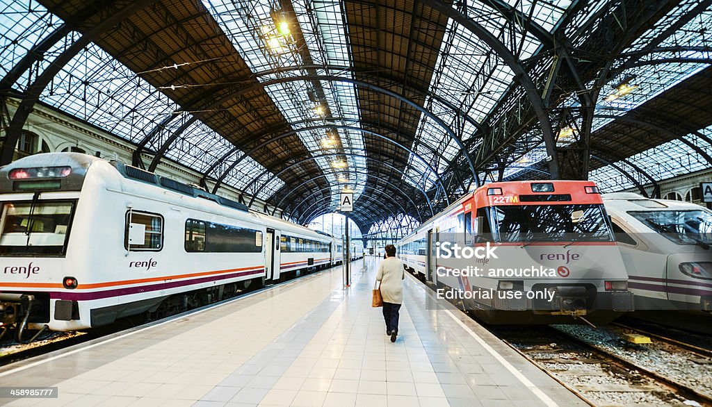 Estação ferroviária Barcelona-Estacio de Franca - Royalty-free Renfe Operadora Foto de stock