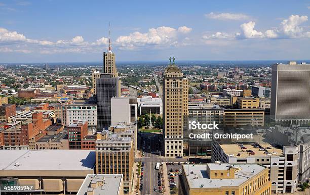 Buffalo Cityscape Stock Photo - Download Image Now - Buffalo - New York State, Aerial View, Architecture