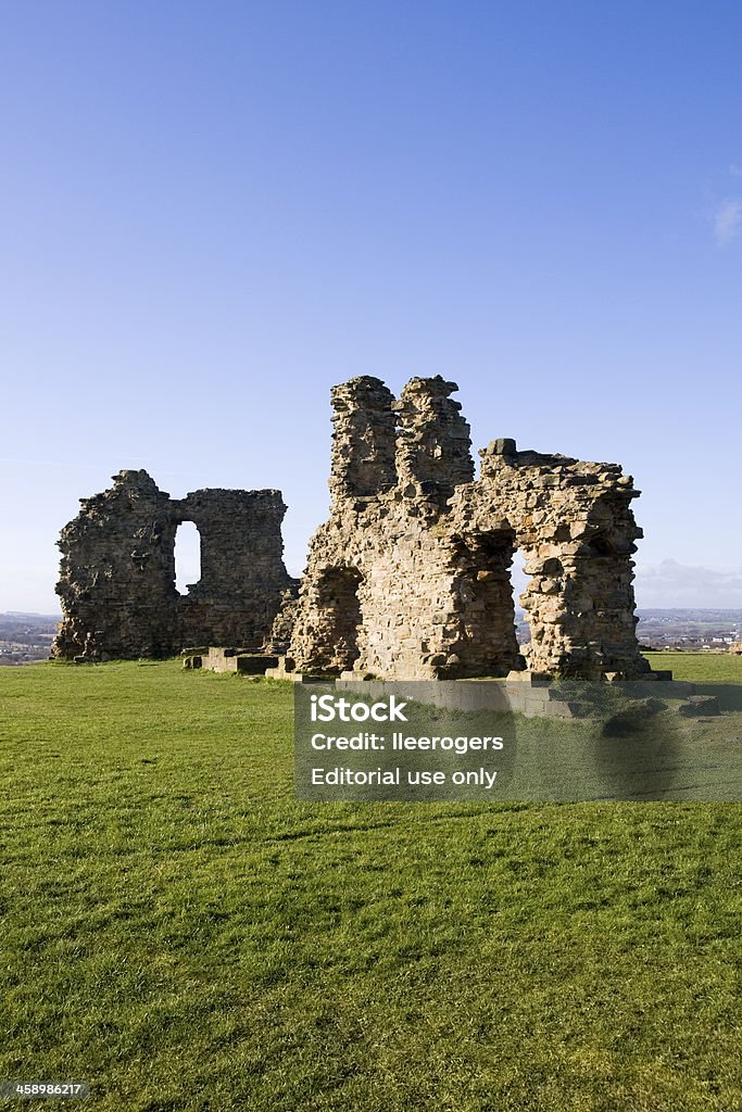 Sandália ruínas do Castelo em Wakefield No Oeste de Yorkshire - Royalty-free Antigo Foto de stock