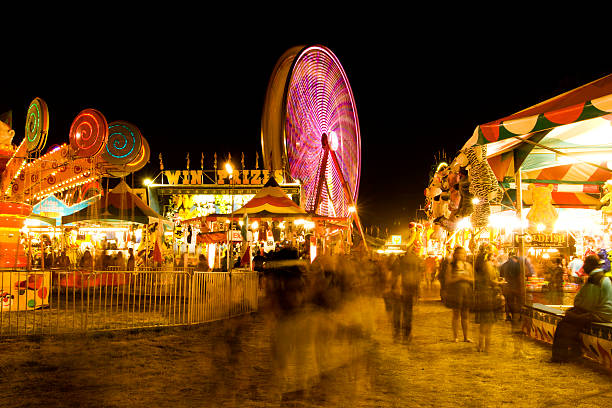08/30/2024 - Falcon Heights, Minnesota, USA: Wellenflug Swing Ride at Minnesota State Fair