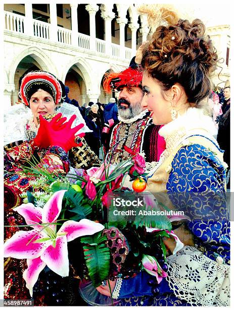 Venice Carnival 2013 St Marks Square Italy Stock Photo - Download Image Now - Adult, Beauty, Blossom