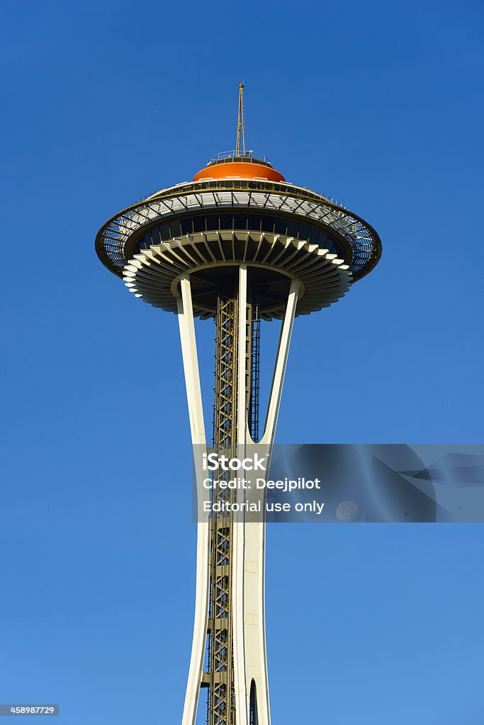 Lo Space Needle di Seattle, Stati Uniti - Foto stock royalty-free di Cielo