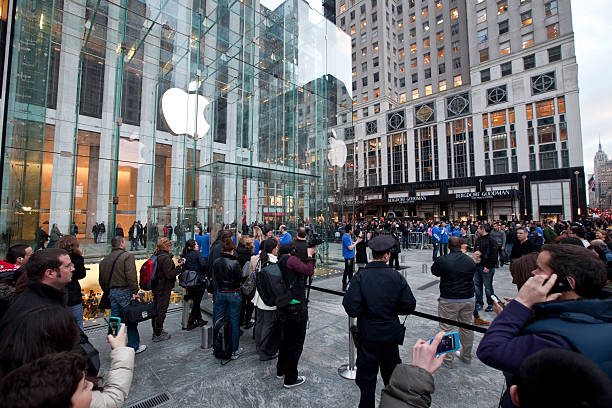 iPad2 Launch in New York stock photo