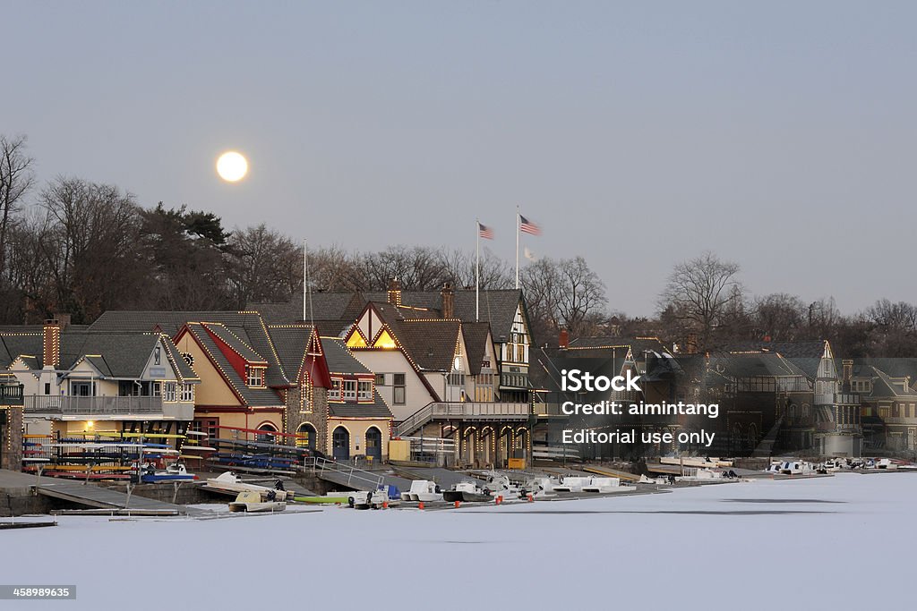 Boathouse Row a Philadelphia - Foto stock royalty-free di Filadelfia