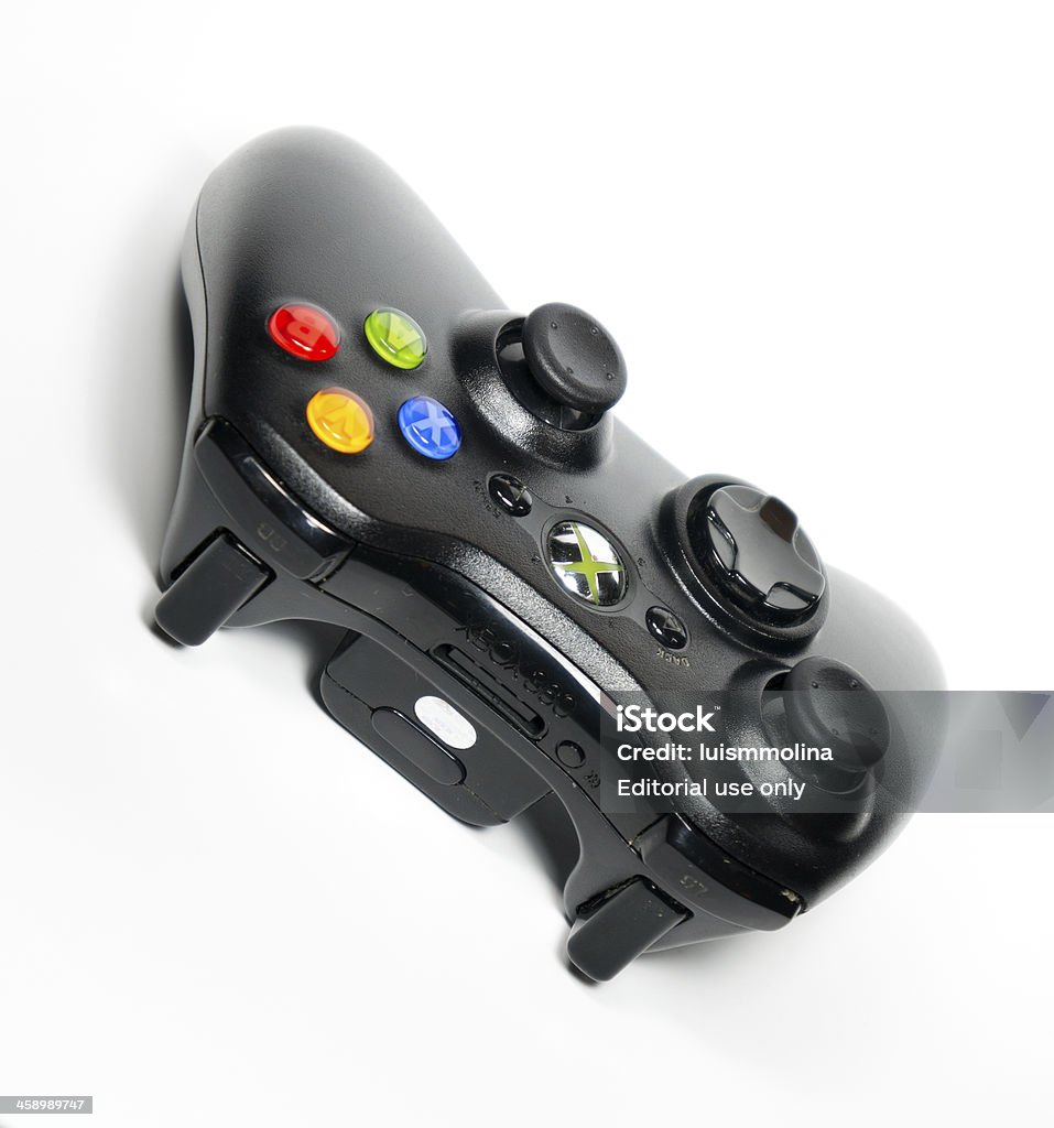 In zicht Avondeten te binden Microsoft Xbox 360 Controller Isolated On White Stock Photo - Download  Image Now - Black Color, Brand Name, Close-up - iStock