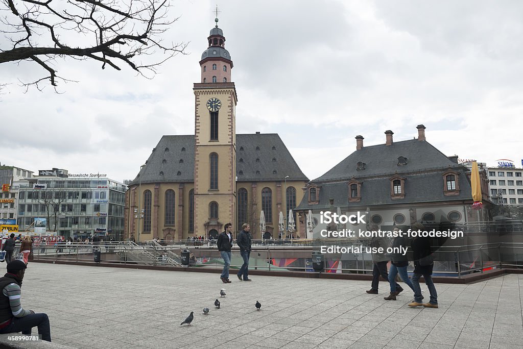 Hauptwache 、セントキャサリンズ教会、Katharinenkirche ,フランクフルト,ドイツ - エディトリアルのロイヤリティフリーストックフォト