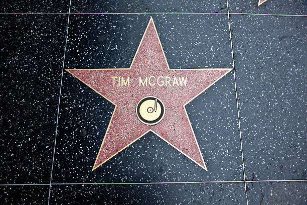 hollywood walk of fame di star tim mcgraw - mcgraw foto e immagini stock