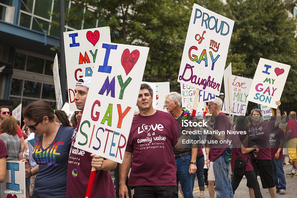 Marciare per PFLAG - Foto stock royalty-free di Stati Uniti d'America