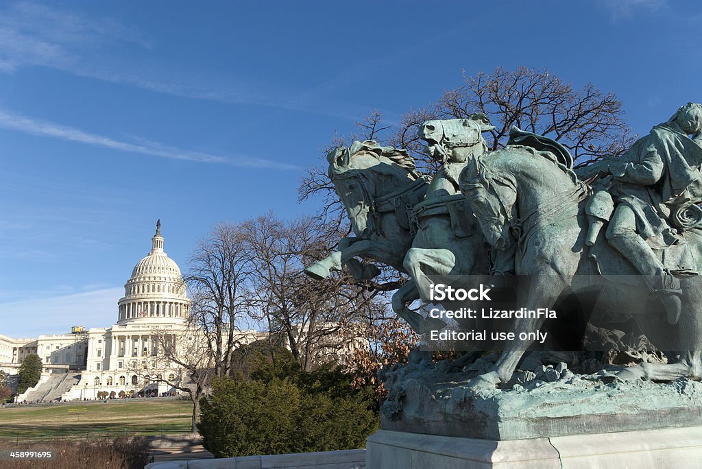 Ulysses S. Grant Memorial et le Capitole - Photo de Architecture libre de droits