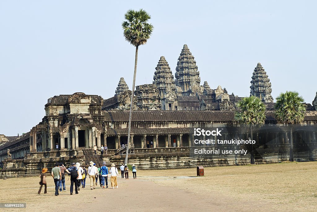 Tourisme à Angkor Wat - Photo de Angkor libre de droits