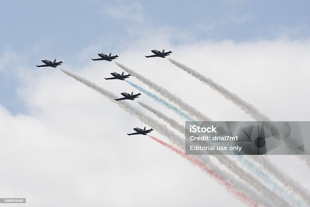 Patriots Team In volo - Foto stock royalty-free di A mezz'aria