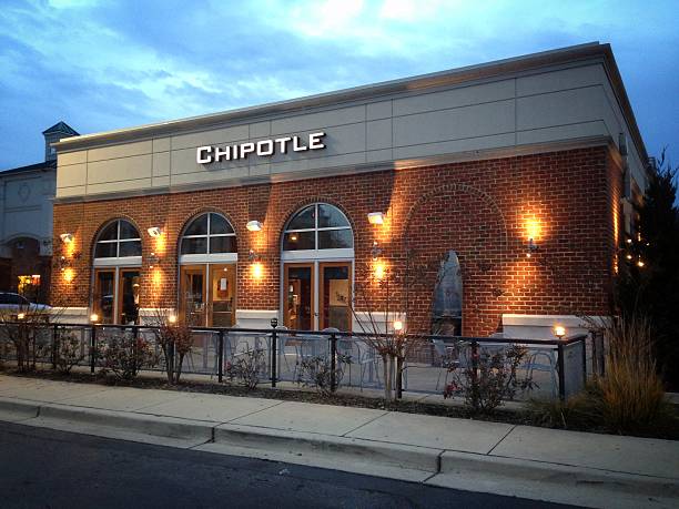 Chipotle al crepuscolo - foto stock