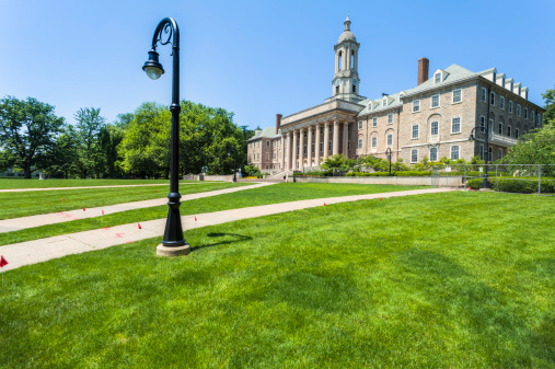 State College, Pennsylvania, USA - June 10, 2012: Campus of the Pennsylvania State University - Old Main Building