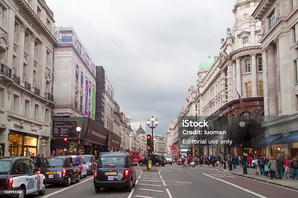 Regent Street em Londres - Royalty-free Antigo Foto de stock
