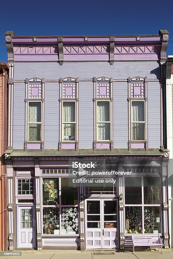 Painted Lady architettura in stile vittoriano-Silverton, Colorado - Foto stock royalty-free di Ambientazione esterna