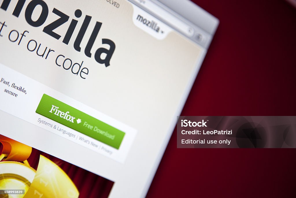 Mozilla, Firefox download grátis local - Royalty-free Download Foto de stock