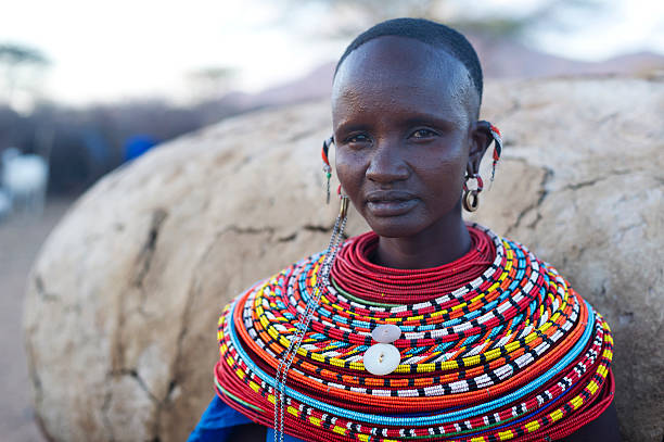 sasaab villager - necklace horizontal waist up outdoors foto e immagini stock