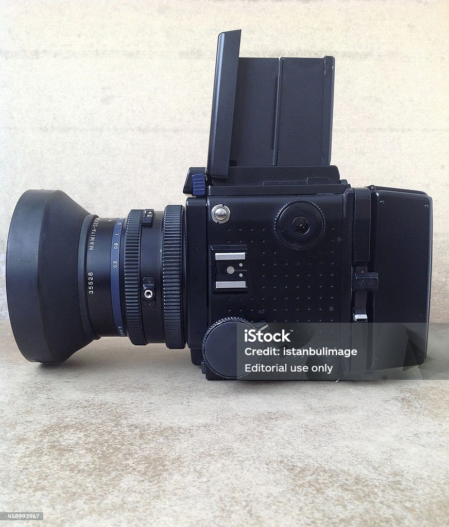 Mamiya rz67 mediun formato telecamera - Foto stock royalty-free di Anno 1980