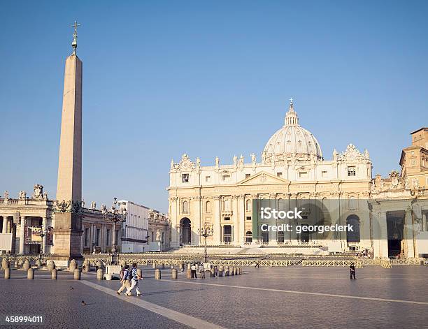Dawn Na Plac Świętego Piotra W Watykanie - zdjęcia stockowe i więcej obrazów Architektura - Architektura, Bazylika św. Piotra na Watykanie, Brzask