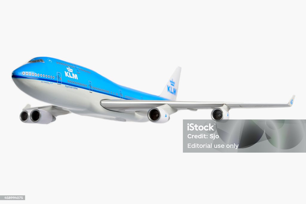 KLM Боинг 747 шкала модели - Стоковые фото Самолёт роялти-фри