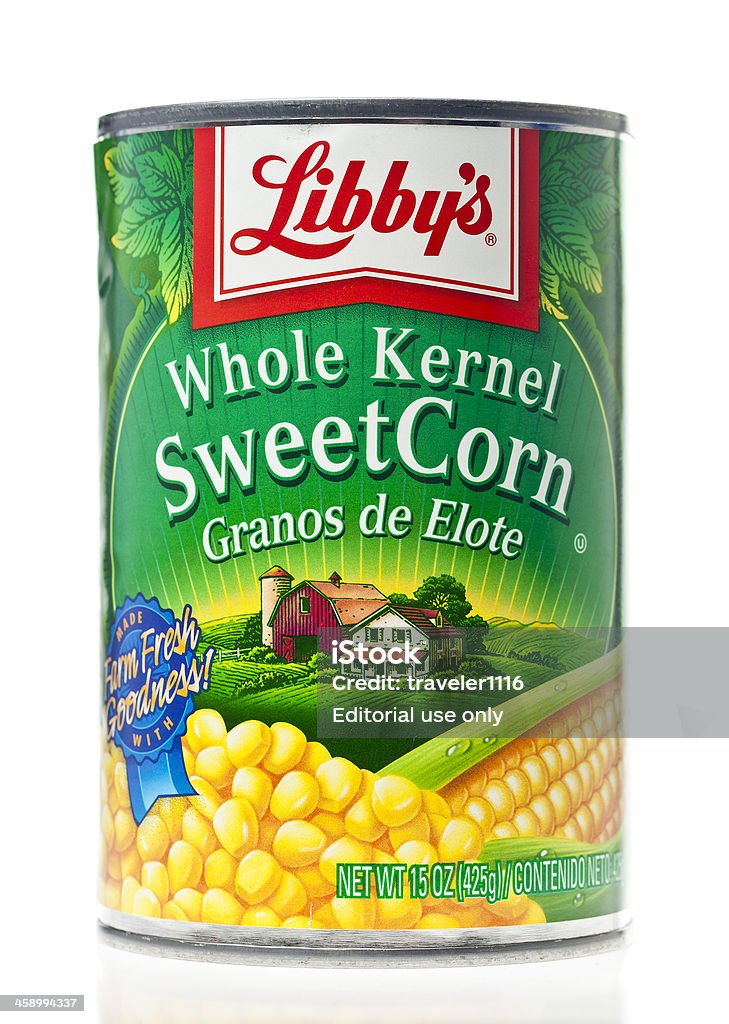 Libby в целом ядра кукурузы, могут Sweet - Стоковые фото Жестяная банка роялти-фри