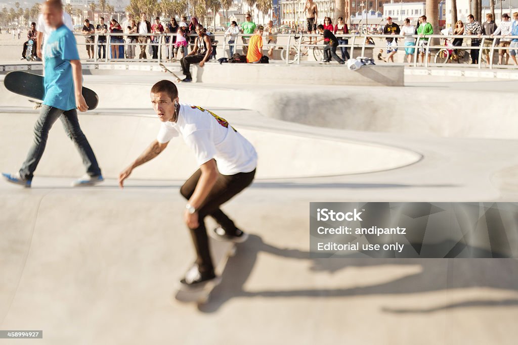 Le skate à Venice Beach - Photo de 2010 libre de droits