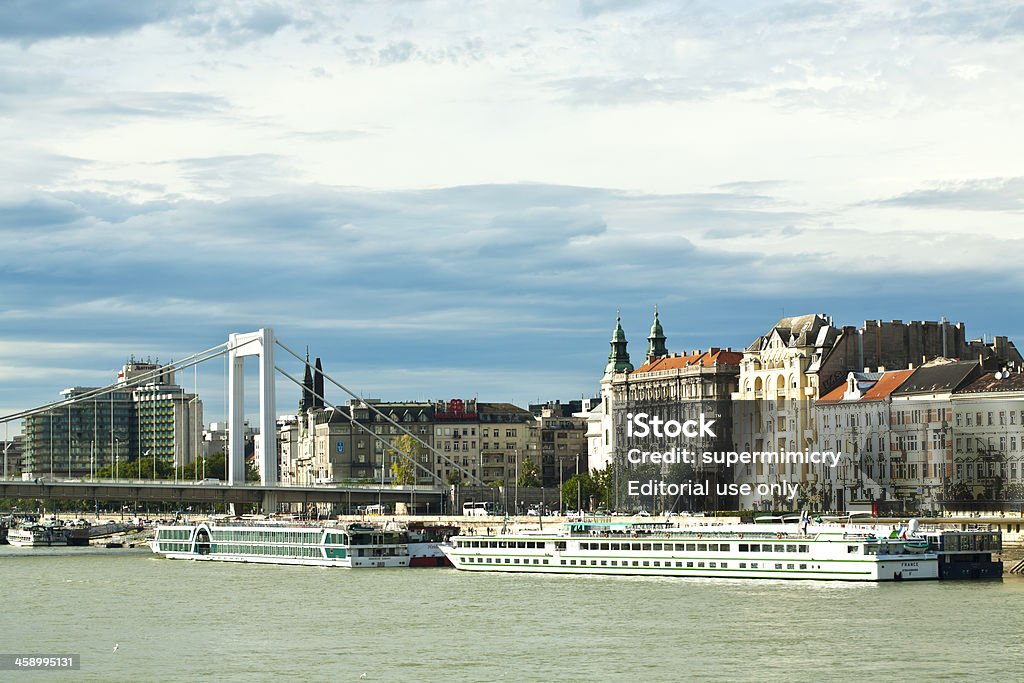 Donau bei Sonnenuntergang - Lizenzfrei Architektur Stock-Foto