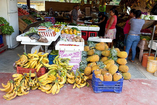 Street Market stock photo