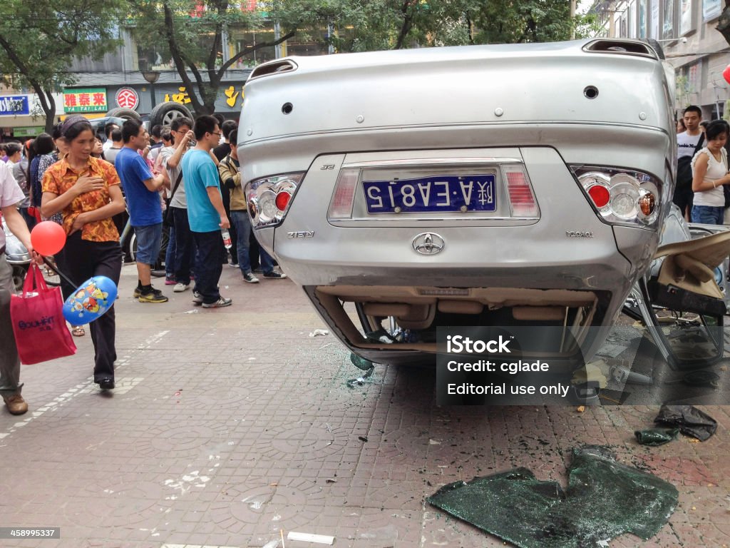 A marca japonesa carros superada na China Diaoyu protestos - Royalty-free Ilhas Senkaku Foto de stock