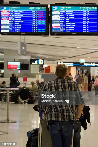 Foto de Aeroporto De Sydneyo Terminal De Partida e mais fotos de stock de Aeroporto Kingsford Smith - Aeroporto Kingsford Smith, Tabela de chegadas e saídas, Aeroporto