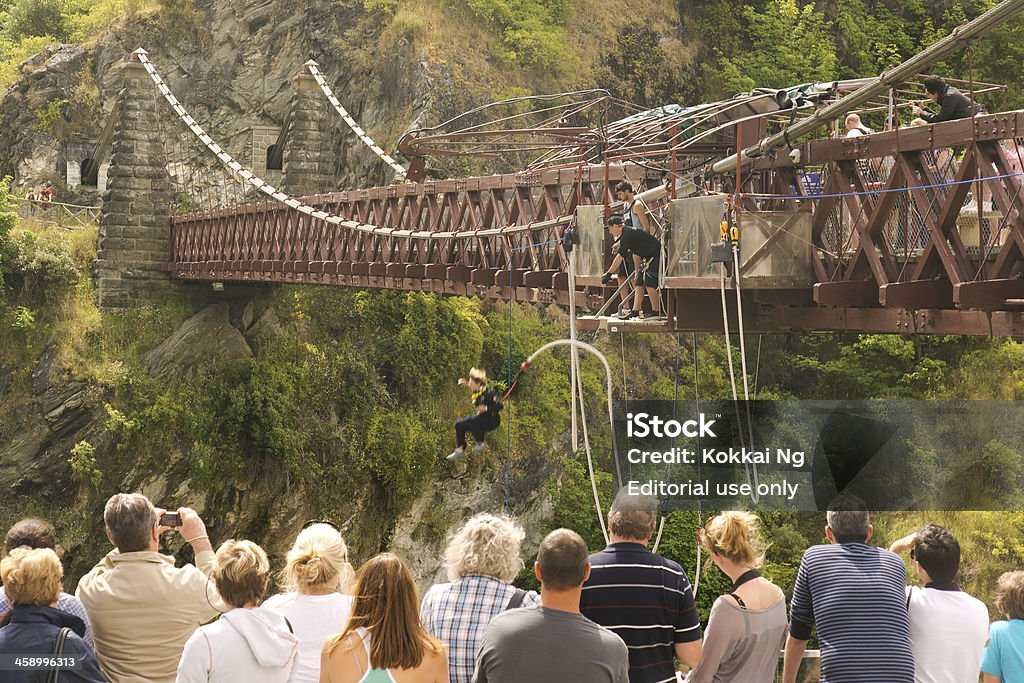 Queenstown-Kawarau Salto com Elástico - Royalty-free Ponte Foto de stock