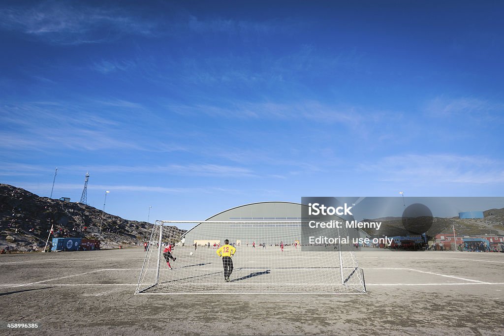 Campeonato de Futebol da Gronelândia Nuuk contra Ilulissat - Royalty-free Major League Soccer Foto de stock