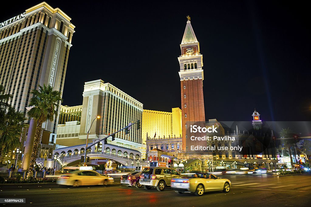 Venetian Hotel und Casino mit Kampanile, Las Vegas, USA - Lizenzfrei Amerikanische Kontinente und Regionen Stock-Foto