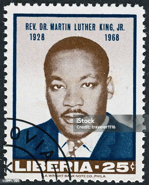 Martin Luther King Jr Stamp Stock Photo - Download Image Now - Martin Luther King Jr., Photography, Civil Rights