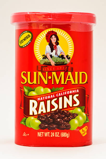 formule sun maid et aux raisins secs - sultana california photos et images de collection