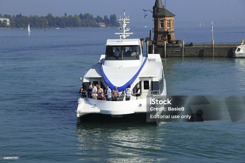 Katamaran in Constance/Lake Constance - Lizenzfrei Ausflugsboot Stock-Foto